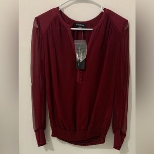 New with Tags Bebe Trapunto Stitch Shirt Size XS